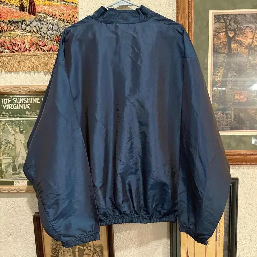 Vintage 80s/90s RARE Surf‎ Style Pullover Windbreaker Jacket One Size Blue